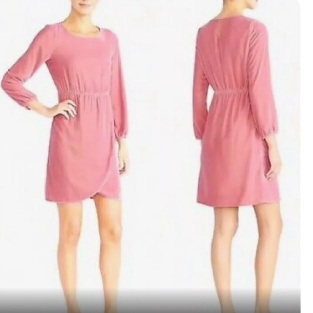 New J. Crew Velvet Tulip Hem Dress Guava Berry Pink K3470 Size 6